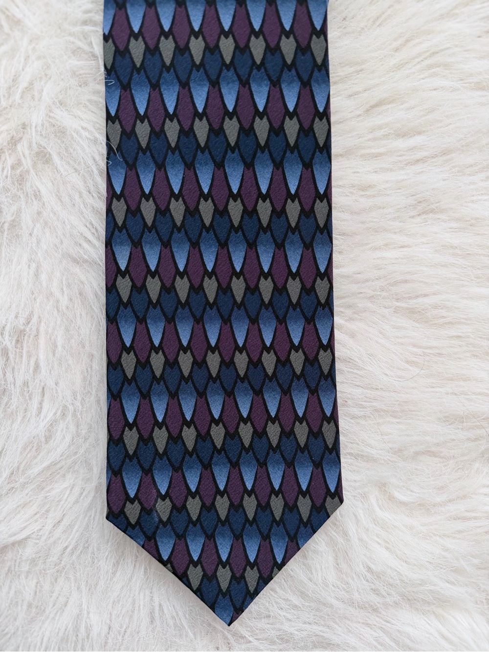 Grateful Dead - Sixth Set Collection Blue Purple Patterned Men’s Tie Vintage NWT
